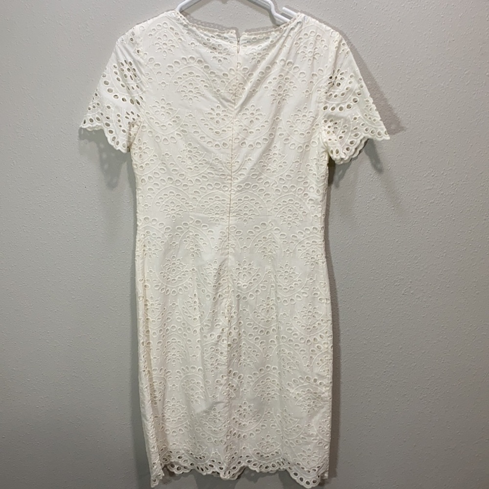 Boden Isadora Broderie Dress eyelet off white ww285 - Picture 6 of 11